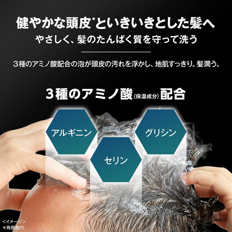 CLEAR Hair Protection for Men, Scalp Care, Scalp Shampoo, Refill,