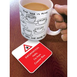 Brainbox Candy - Funny 'Coaster Rica Coaster' - Small Gift Ideas For Him Her - Friends Birthday - Housewarming Present - New Home Gift - Funny Gifts For Women Men