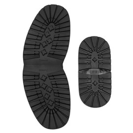 Sarini Rubber Sole Heel Protector Classic Shoe Repair Kit Non-Slip Wear-Resistant Rubber Sole Protection Pad For DIY Shoe Repair Supplies (1 Pair Of Front Sole + 1 Pair Of Heel Sole)
