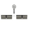 2x Profile Cylinder 85 mm 40/45 Simultaneous Locking Including 10