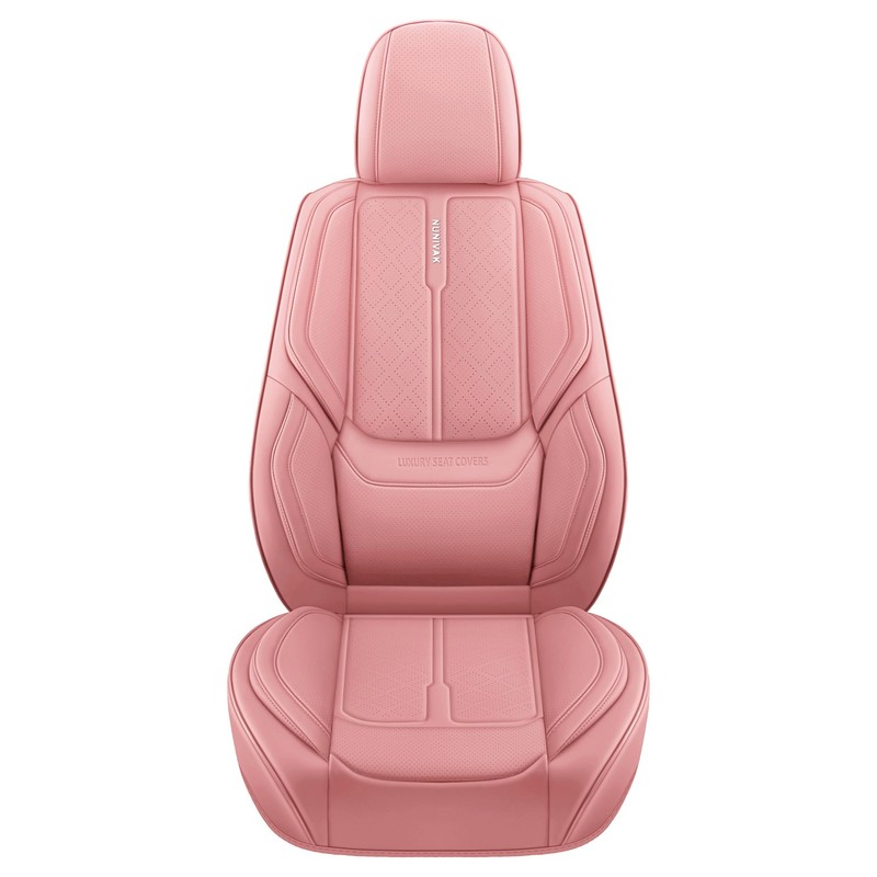 NUNIVAK Full Coverage Leather Car Seat Covers Full Set Universal