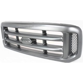 Garage-Pro Grille Assembly Compatible with 1999-2004 Ford F-250 Super Duty, Ford F-350 Super Duty, Ford F-450 Super Duty, Ford F-550 Super Duty Painted Silver Shell and Insert