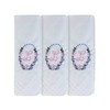 2COZEE Womens/Ladies Embroidered Initials Taschent 3-Pack? CHER with White EM