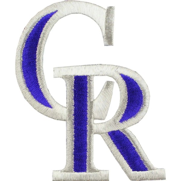 The Emblem Source Colorado Rockies 'CR' Script Hat Logo Patch