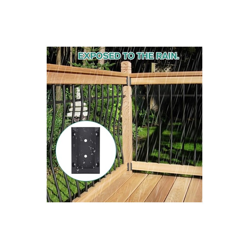Eapele 20pcs Deck Railing Brackets Connectors for 2x4 Railing Wood