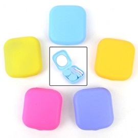 case portable contacts lens case 2ea