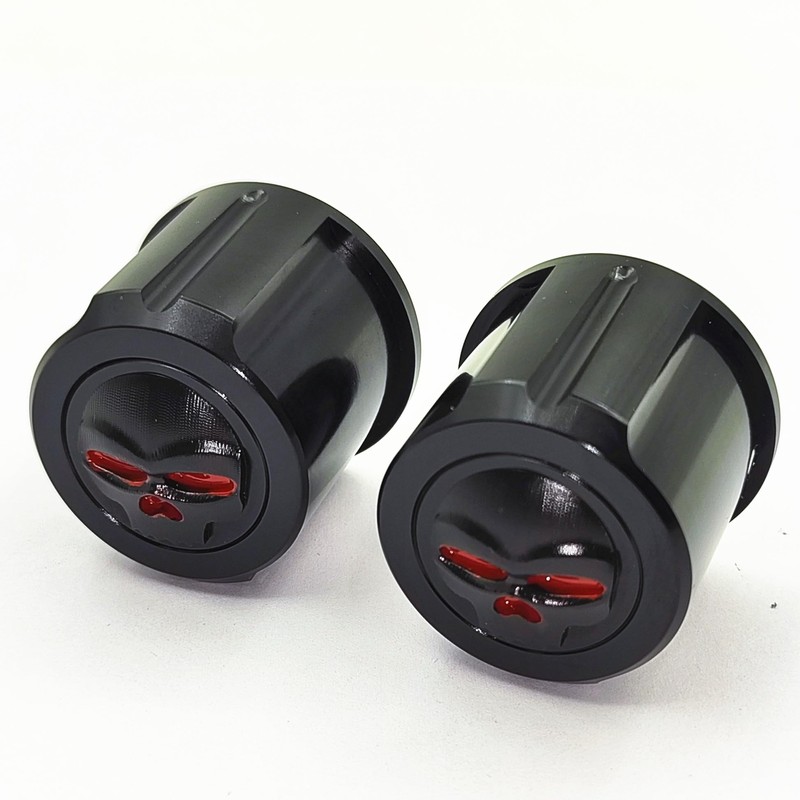 1 Pair Motorcycle Front Axle Nut Covers Caps for Harley