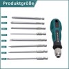 EULAPGOE 9-Piece Long Screwdriver Bit Set, SL3-SL6, PH0-PH3 Star Head