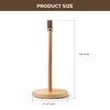 WORHE Wooden Paper Towel Holder with Leather Handle 1 Pack