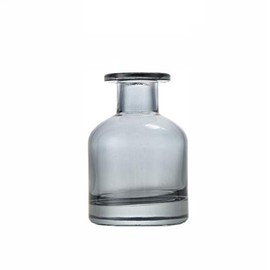 150ml/5oz Grey Boston Round Glass Diffuser Bottles Aroma Bottles Diffusers Vase Fragrance Accessories Use for DIY Replacement Reed Diffuser Sets Craft Projects