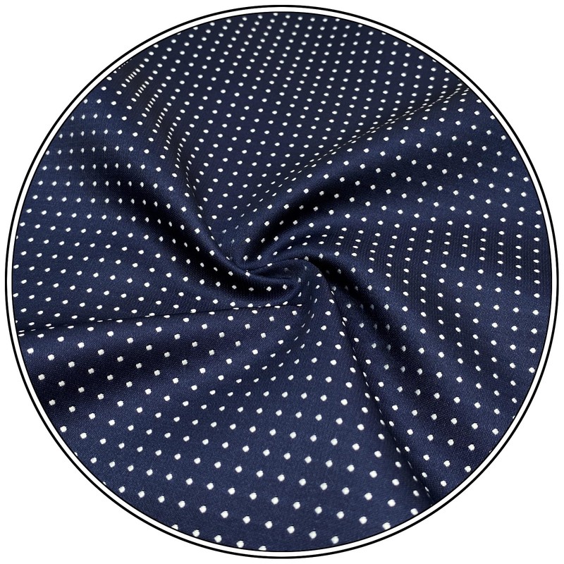 S&W SHLAX&WING Men Tie Necktie Dark Blue Navy Dot Classic