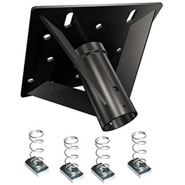Heavy Duty Dual Unistrut Ceiling Adapter for Long Drops Compatible with All Standard 1.5" Thread