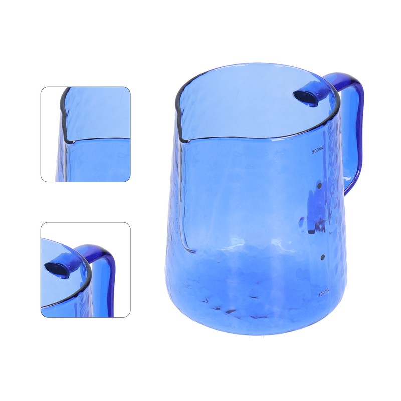 500ml Milk Frothing Pitcher Multipurpose Borosilicate Glass Milk Jug for