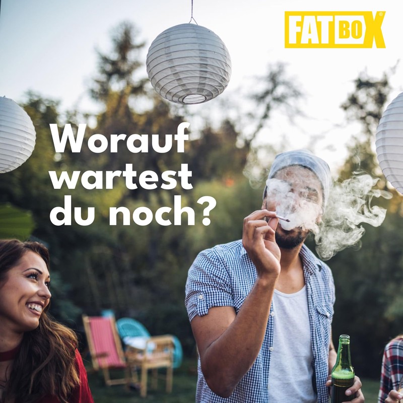 FATBOX Smoking Box - Herb Storage Box - Odourless, Shockproof,