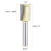 HARFINGTON Bottom Cleaning Router Bit 1/2" Diameter 1/4" Shank Carbide