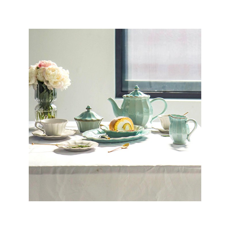 Costanova Oliva ceramic bowl white/aqua 42 types, white white_soup bowl