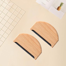 BORFUE 2pcs Cashmere Comb Sweater Shaver Pilling Comb Fabric Shaver Wooden Pilling Fuzz Fabric Lint Remover for Clothes & Bobbles
