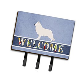 Caroline's Treasures BB8292TH68 Berger Blanc Suisse Welcome Leash or Key Holder, Triple, Multicolor