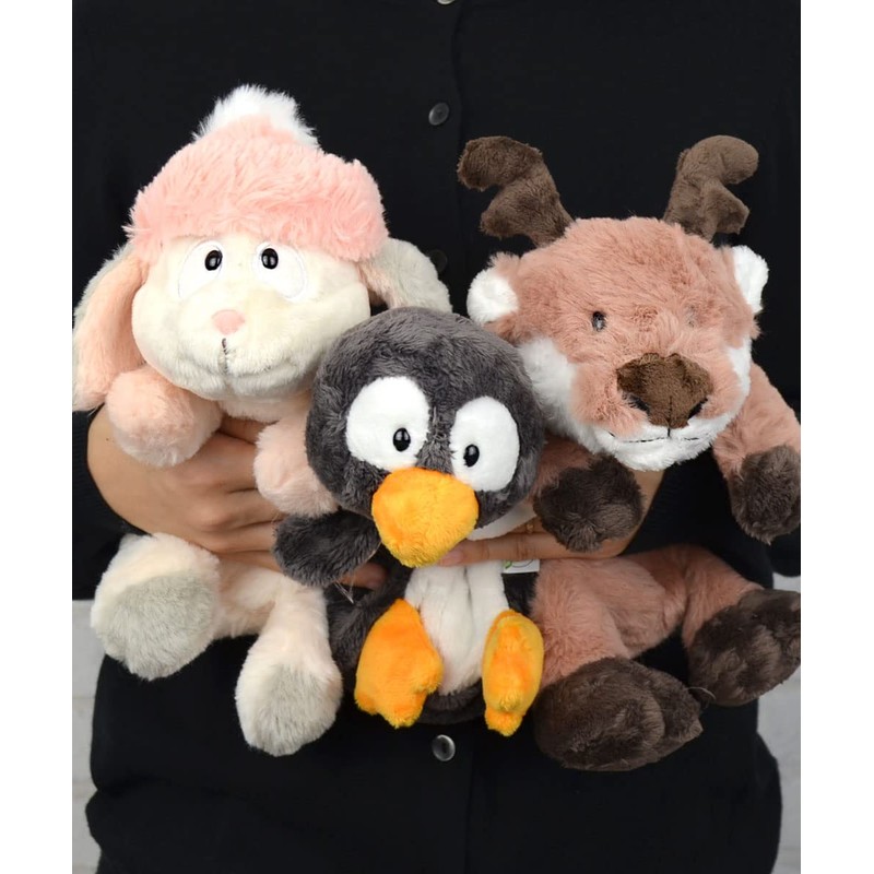 NICI 48346 Pencil Case Penguin Noshy Green, Grey