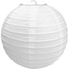 Round Ceiling Paper Light Shade Bamboo, 30 cm Ribbed Style