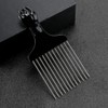 2 PCS Afro Pick Comb Wide Hair Pick Comb Black