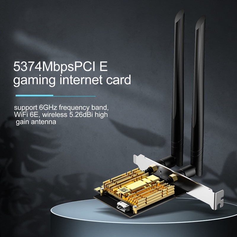 PCI E Wireless Adapter 2.4G 5.8G 6GHz AX210 Chip Long