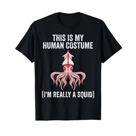 Best Squid Art For Kids Men Women Adult Octopus Lover Squid T-Shirt