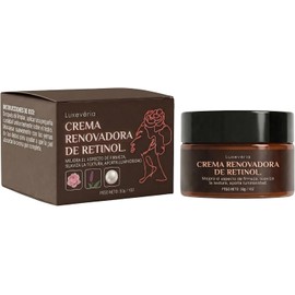 Oficial Luxevéria Crema Renovadora de Retinol para Rostro, 30 g / 1 oz, Crema Diaria de Aspecto Firme con Vitamina C, Acetyl Hexapeptide-1 y Glyceryl Stearate para una Piel de Aspecto Más Suave y Radiante (2)