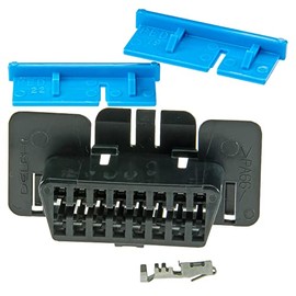 Ballenger Motorsports - OBDII Plug (Car-Side) Connector (Male) Kit, Slide/Snap Mount with TPA