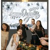 Happy New Year Banner 71 x 43 Inch, Silver Glitter