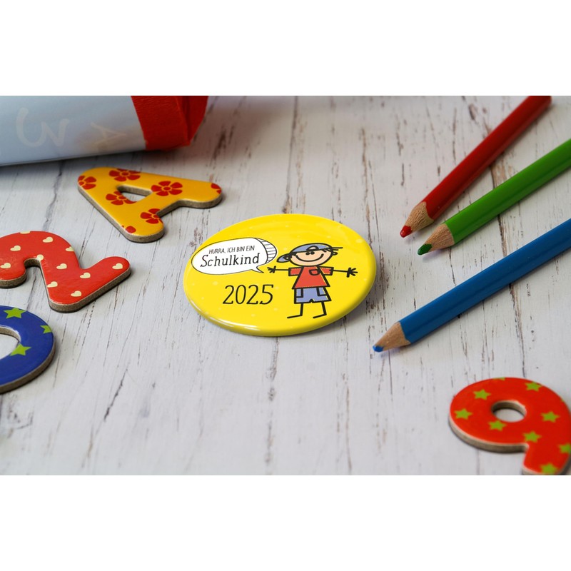 Button Badge School Children Gift for School Cone for Back