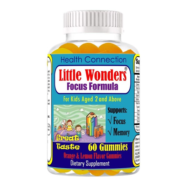 Kids Gummies for Focus Kids Focus And Attention Chewable Gummies Brain Focus and Attention Supplement for Kids Help Kids Focus Study and Task Vitamins Kids Vitamins Focus Kids Natural Focus