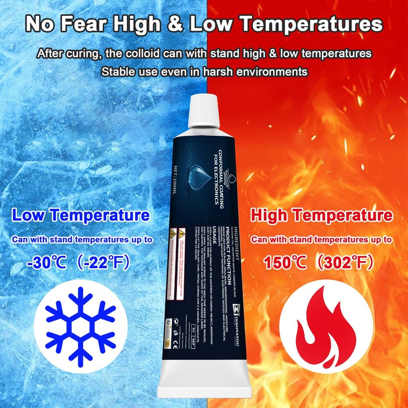 1DFAUL 100ml Conformal Coating for Electronics, Silicone Conformal Coating Insulating
