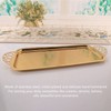 Serving Tray Gold Retro Light Luxury Oblong Water Cup Tea