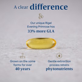 Efamol High Strength Pure Evening Primrose Oil Capsules | 30 Evening Primrose Oil Capsules 1000mg | 115mg GLA | Helps Support Smooth Skin | 1 Month Supply | 1 Tablet Per Day
