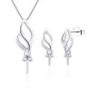 Simple Jewelry Set Fitting for Women Sterling Silver, Design Pendant