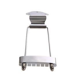 6 String Guitar Trapeze Tailpiece Bridge Replacement Parts for Jazz Electric Archtop Guitar Bass