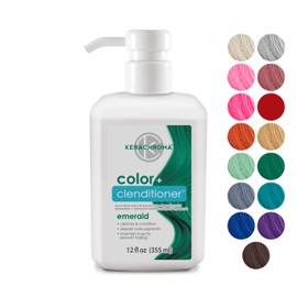 Kerachroma Clenditioner EMERALD Hair Dye - Semi Permanent Hair Color Depositing Conditioner, Cruelty-free, 12 Fl. Oz.