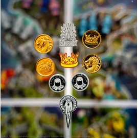 Tiny Epic Game of Thrones Board Game, Strategy Game for Adults & Teens, 1-4 Players, 60+ Min Playtime, Play as Iconic Westeros Characters, Custom Dice, Miniatures, Metal Coins, and Wooden Components