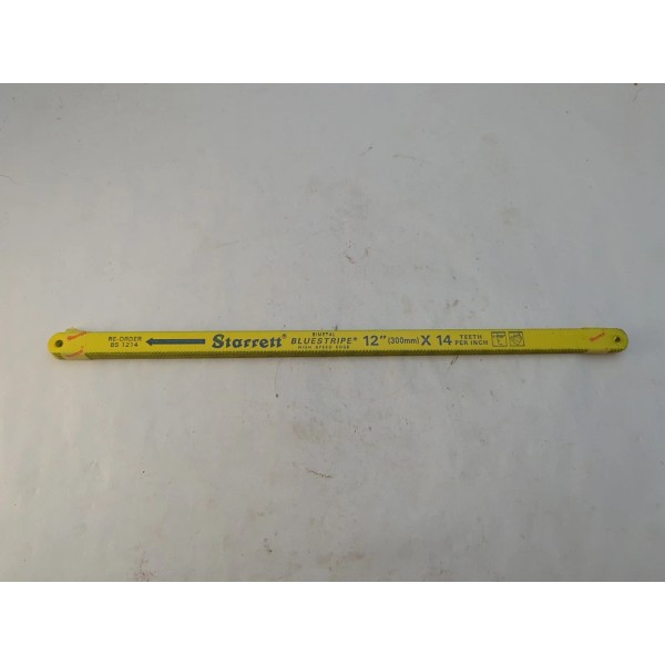 Starrett Model BS1214 12in x 14 Tooth TPI Bluestripe Hacksaw Blades
