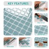 VEELIKE Light Teal Moroccan Peel and Stick Tile Backsplash 6