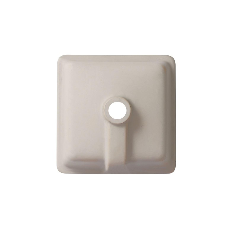 KDKSC 14 Inch Small Undermount Bathroom Sink White Ceramic Square