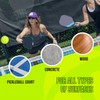 Tihulek Outdoor Pickleballs 4 Pack, 40 Holes Pickleball Balls PE,