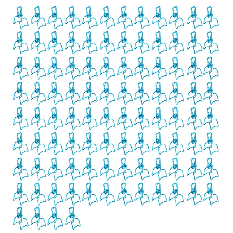 100Pcs Cat Binder Clamps Cute Kitten Shape Strong Clamping Durable