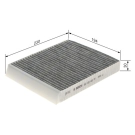 Bosch Automotive R2469 Cabin Air Filter with Activated Carbon