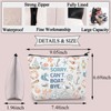 BDPWSS Boating Lover Gift Sorry Can't Boat Bye Makeup Bag
