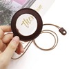 Portable Magnifier Lens Pendant Necklace 1+1 black