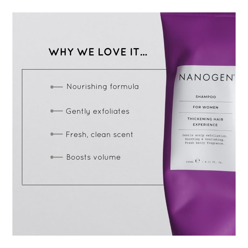 Nanogen Champú de tratamiento de engrosamiento para mujeres