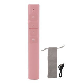Presentation Clicker Multifunction Accurate High Sensitivity Wireless Charging PPT Page Turning Pen for Business Meeting Teaching Pink