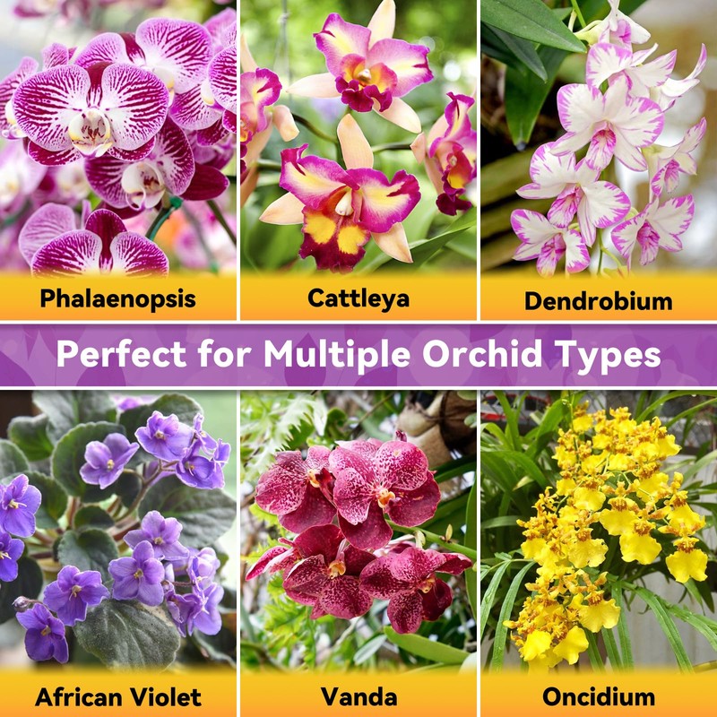 Riare 6QT Orchid Potting Mix, Natural Orchid Bark Potting Mix